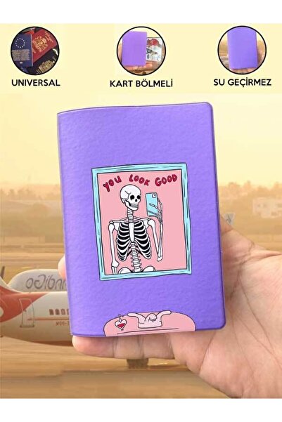 Cekuonline You Look Purple Vinlex Passport Cover Container Compatible with All Country Passports