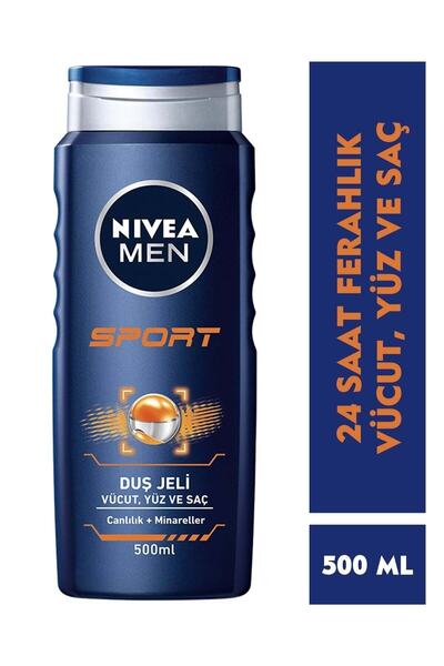 NIVEA Erkekler Için Men Sport Saç Ve Vücut Şampuanı 500 Ml--3654