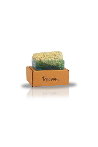 RAVENNA صابون أوركيد مصنوع يدويًا 100% من ألياف اليقطين الطبيعية 130 جرام