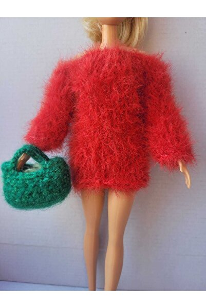 Zekids Barbie Bebek Için Sadece El Örgüsü Elbise Ve Çanta Gönderilmektedir. Barbie Bebek Dahil Değildir.