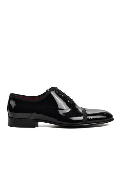 Pierre Loti 0089 Black Patent Leather Inside and Outside Genuine Leather Men's Classic Shoes