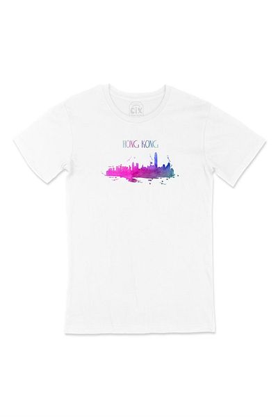 Cix Λευκό T-Shirt - Χονγκ Κονγκ Πολύχρωμο