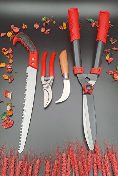 Mrsstore Set de 4 Swencraft - Legături pentru tuns iarba, foarfece, ferăstrău...