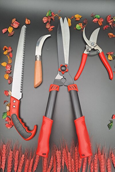 Mrsstore Swencraft Çim Budama Bağ Budama Makası Ağaç Testeresi Aşı Çakısı 4 Lü Set