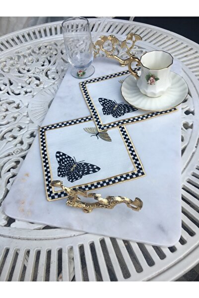 EKKE HOME 6-Piece Party Napkin with Butterfly