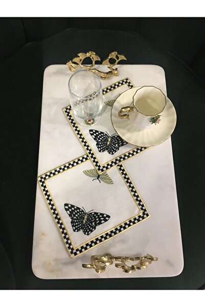 EKKE HOME 6-Piece Party Napkin with Butterfly