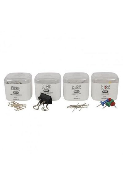 Mas Cubbie PVC Office Box of 4 Paper Clips