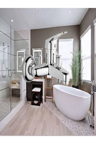 lupobianco Lupobianco Bathroom Faucet Double Water Inlet Stainless
