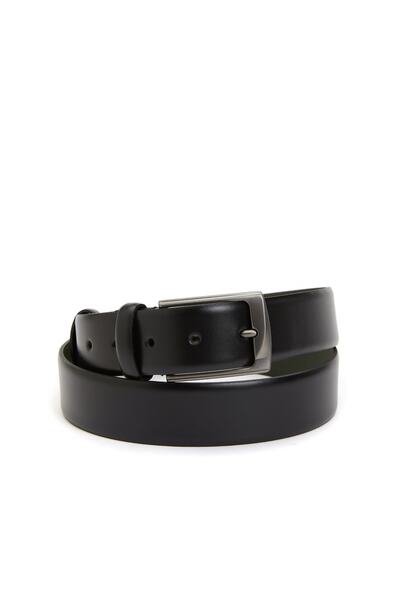 George Hogg Siyah Erkek Deri Kemer