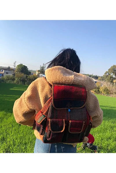 Wotrart Ethnic Patterned Kilim Backpack - Handmade Woven