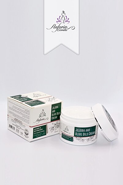 ANFORİA COSMETİC كريم الجوجوبا وزيوت الزيتون 250 مل - كريم العناية بالبشرة بز...