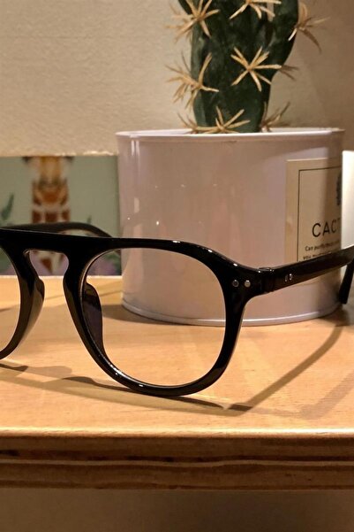 mylove Black Retro Oval Glasses