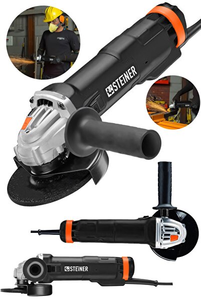 STEİNER Alman 4200 W Metal Şanzuman Bakır Sargılı Avuç Içi Taşlama Demir Metal Kesme Makinesi Spiral 125 Mm