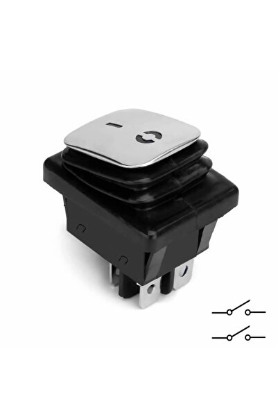 Alkatronik 30a 250v On-off Anahtar Yüksek Akım Kcd4 4 Pin Buton Ip67 Su Geçir...