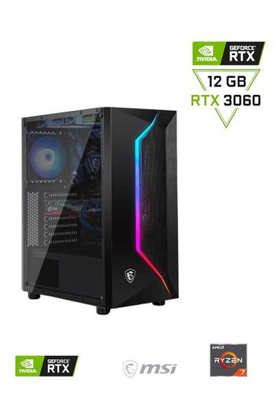 Pcbox Msı Amd Ryzen7 5700x/ Rtx 3060 / 32gb Ddr4 / Kingston 1tb 3500-2100 Mb/...