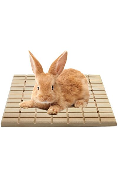 Alyones Ahşap Mat Karalama Tahtası Ayak Pedi, Tavşan Ve Küçük Hayvanlar Için Pençeleri Tırmalama Tahtası