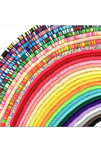 yiğit aksesuar 30 Χρώματα Fimo String Beads Προμήθειες κατασκευής κοσμημάτων