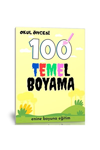 Enine Boyuna Eğitim مرحلة ما قبل المدرسة 100 كتاب تلوين أساسي
