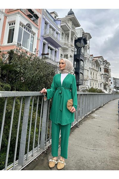 lurex moda Σετ κιμονό με ζώνη