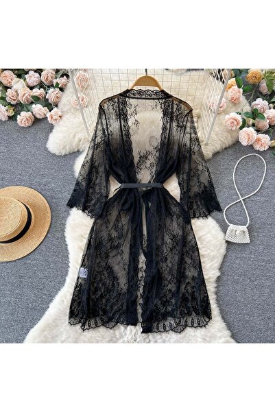 nuriçgiyim Eliza Lace Dressing Gown
