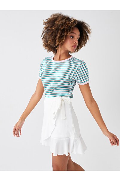 LC Waikiki Női szoknya elasztikus derékkal és fodros részlettel