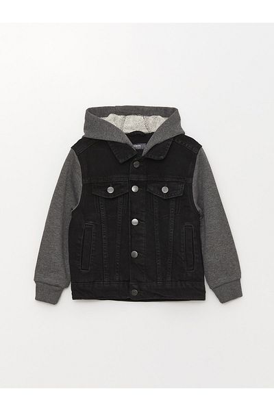 LC Waikiki Jachetă Boy Jean cu glugă