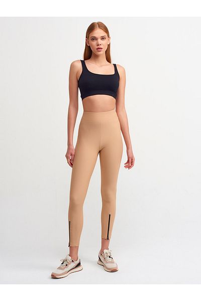 Dilvin Leggings - Beige - Hoher Bund