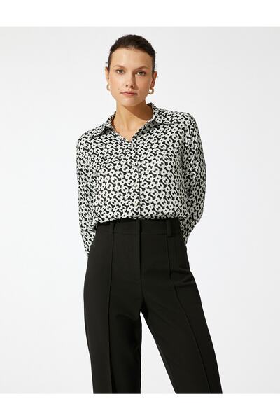 Koton Πουκάμισο με μακρυμάνικο σχέδιο με αλυσίδα