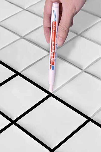 MasterCar Siyah Renk Paint Derz Kalemi Ultra Güçlü Leke Çıkartıcı Siyah Fayans Derz Kalemi Su Geçirmez Formül