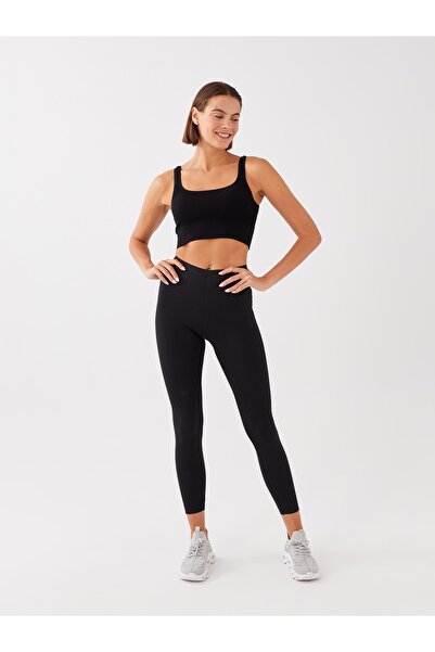 LC Waikiki Kadın Beli Lastikli Düz Spor Tayt