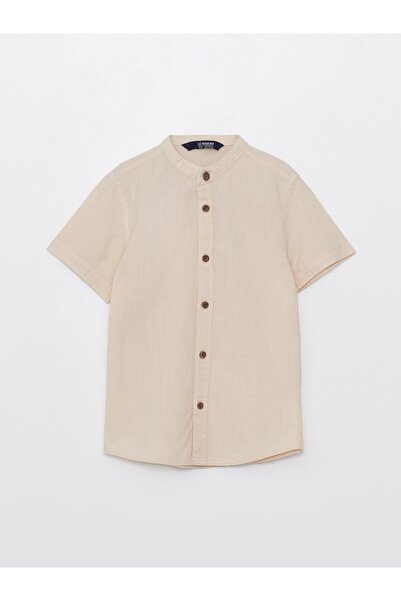 LC Waikiki Αγορίστικο πουκάμισο με κοντό μανίκι Hakim Yaka Basic (S3)