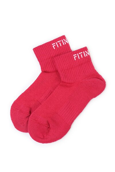 FIT INSANE جوارب رياضية للجنسين - أداء ممتاز، دعم ناعم مسامي، لون وردي نابض ب...