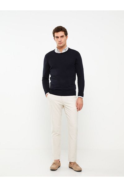 LC Waikiki Strickpullover für Herren – Langarm, Rundhalsausschnitt