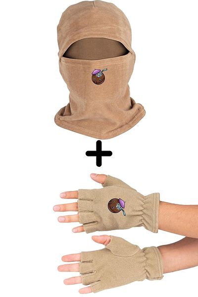 herotasarım Σετ γάντια μάσκας χιονιού Kokonat Fleece Bll3637