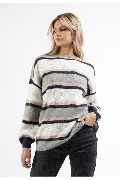 USHA FESTIVAL Oversize Strick Pullover carnea