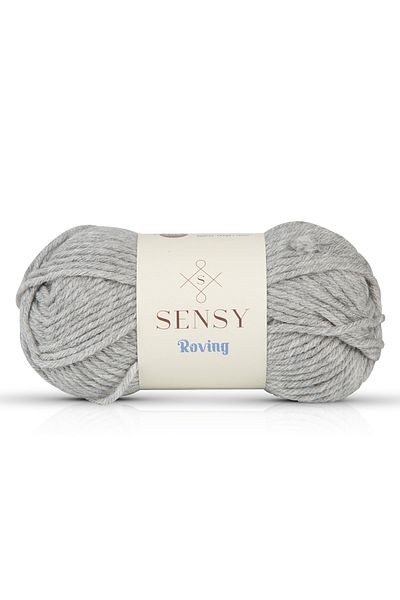 SENSY Premium Roving Hand Knitting Yarn Scarf Beanie Yarn Πουλόβερ Poncho Yarn Cardigan Yarn Ανοιχτό γκρι