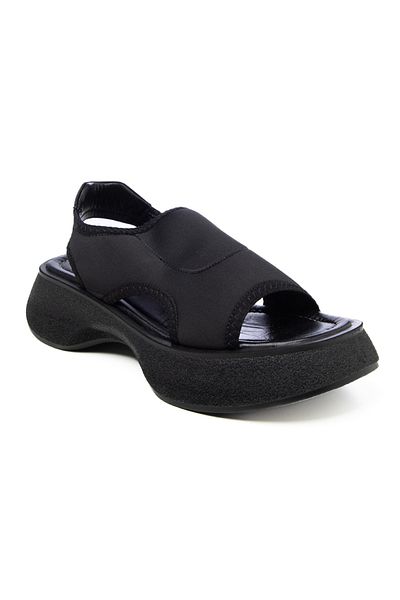 John May Women's Sandals Gtn-23559 Black