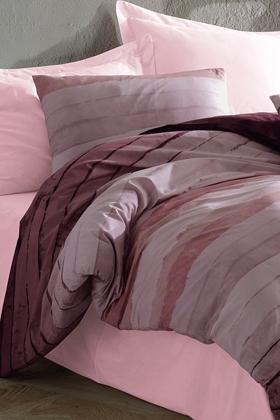 Evlen Home Collection طقم غطاء لحاف قطن بحري مزدوج (4 قطع) طقم غطاء لحاف مسحوق
