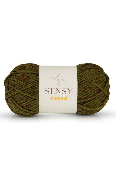 SENSY Premium Tweed Hand Knitting Twine Beanie Scarf Twine Ζακέτα Πουλόβερ Σχοινί Υφασμάτινο νήμα για το σπίτι Πράσινο
