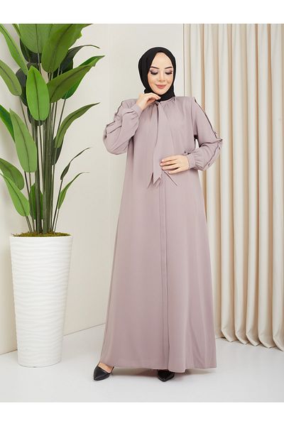 SARİAL GİYİM Summer Modern Design New Season Tie - Sleeves and Stitching Detail, Stylish Honeycomb Fabric Ferace