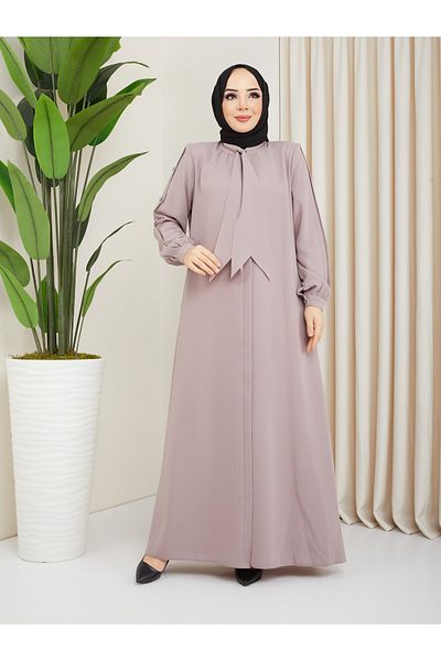 SARİAL GİYİM Summer Modern Design New Season Tie - Sleeves and Stitching Detail, Stylish Honeycomb Fabric Ferace