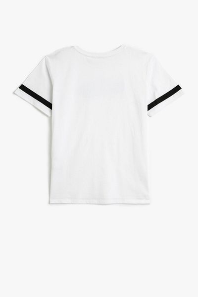 Koton Boy's Crew Neck Car Printed Short Sleeve T-Shirt 3skb10205tk