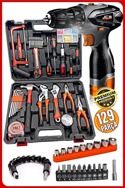 Genel Markalar Premium Akülü Vidalama Matkap Özel Alışım 129 Parça Kalite Çel...