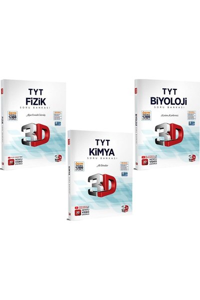 3D Yayınları Tyt Fen Bilimleri Soru Bankası Seti P5875s7356