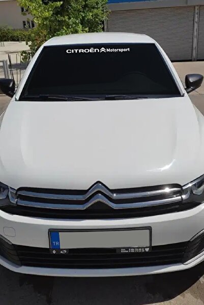 STİCKERCI BEY 50*5 سم سيتروين موتورسبورت مركبة الزجاج الأمامي بطاقة لاصقة تغط...