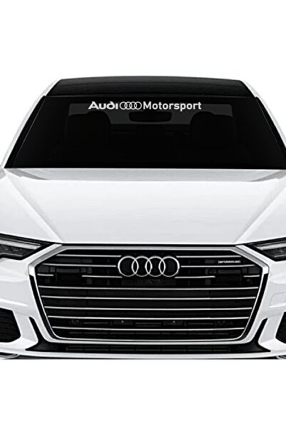STİCKERCI BEY ملصق ملصق للزجاج الأمامي للسيارة مقاس 50*5 سم من Audi Motorspor...