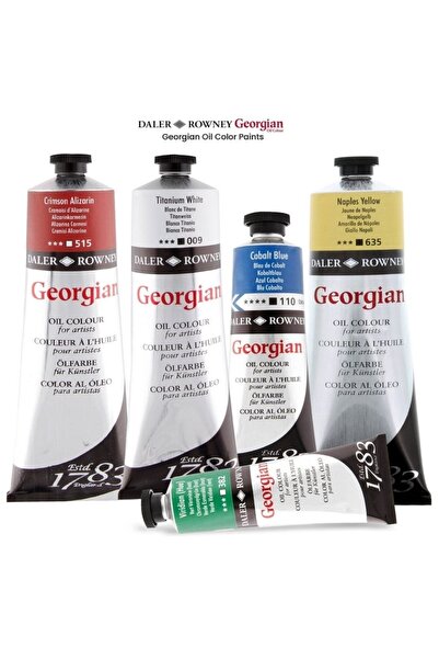 Daler Rowney Georgian Yağlı Boya 225ml Tüm Renkler Full Set 58'li Set