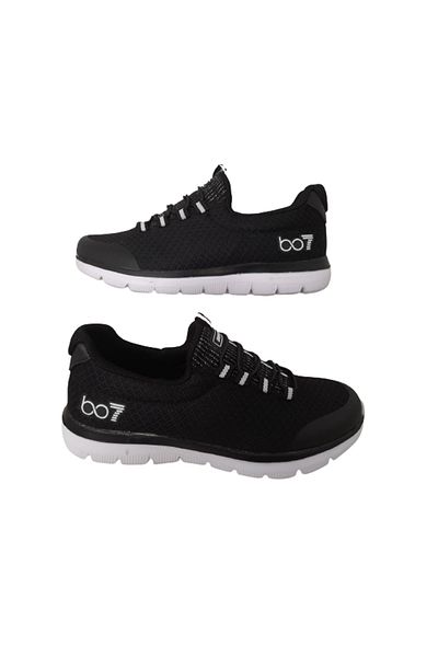 Best Of Bestof Μαύρο-άσπρο ελαστικά ελαφριά Unisex παπούτσια για περπάτημα casual