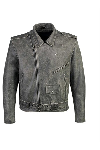 DESAR معطف جلد أصلي عتيق (متعثر)