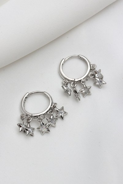 Süspüs Accessories Starry Silver Shakira Earrings